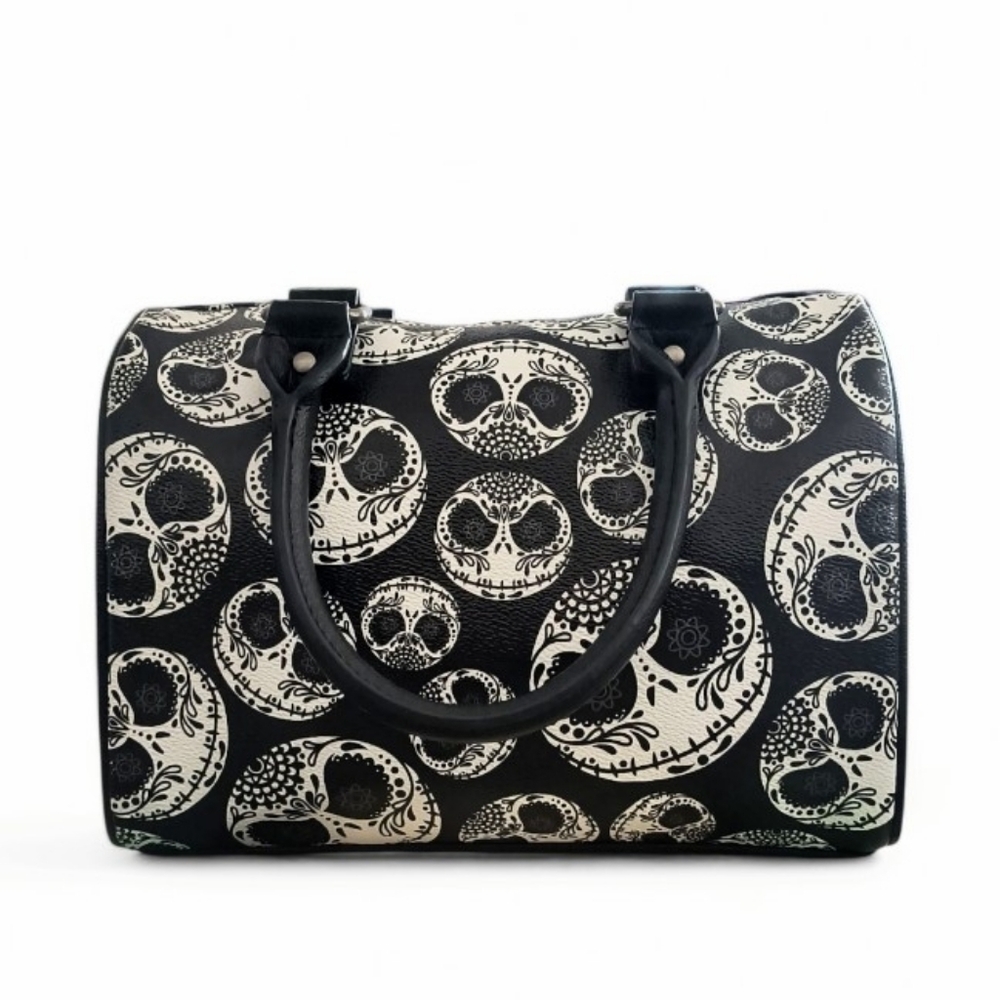 Loungefly Disney The Nightmare Before Christmas Jack Sugar Skull Barrel Bag Set - Picture 3 of 16